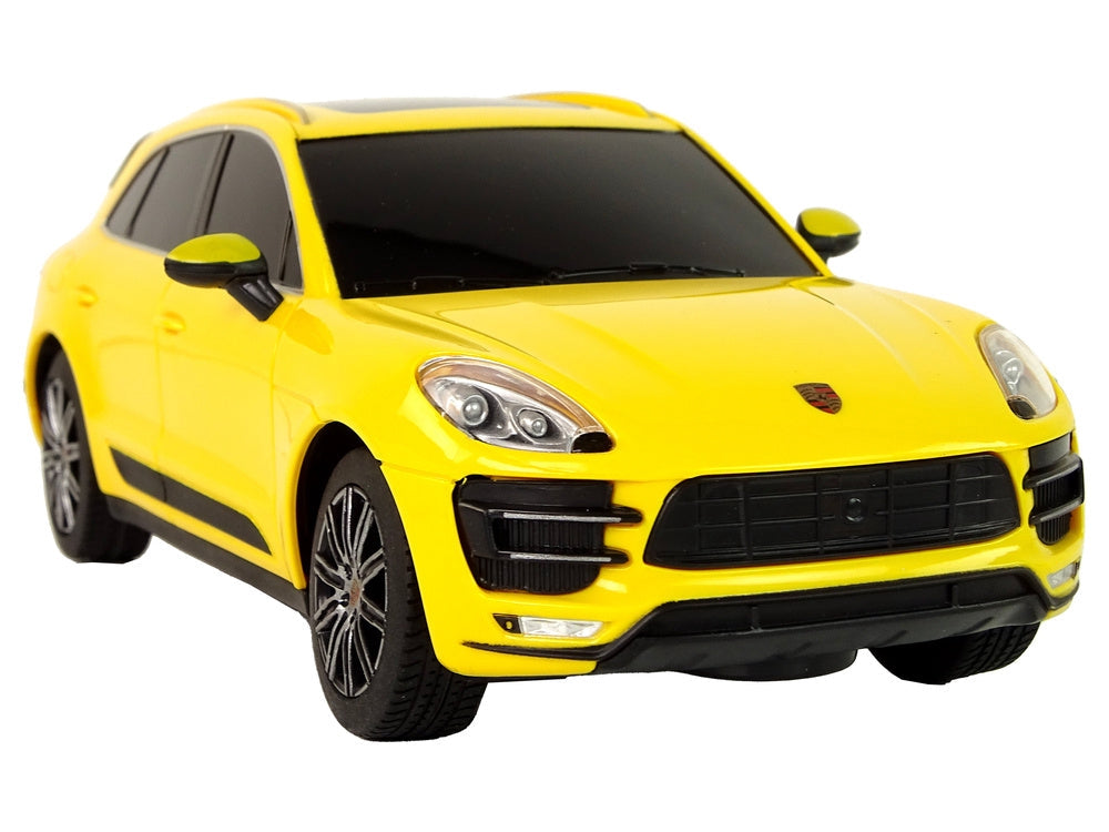 Radiostyrd bil Porsche Macan Turbo 1:24 gul med fjärrkontroll