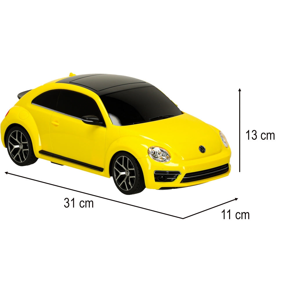 Radiostyrd bil RC 1:14 Volkswagen Beetle gul med handkontroll