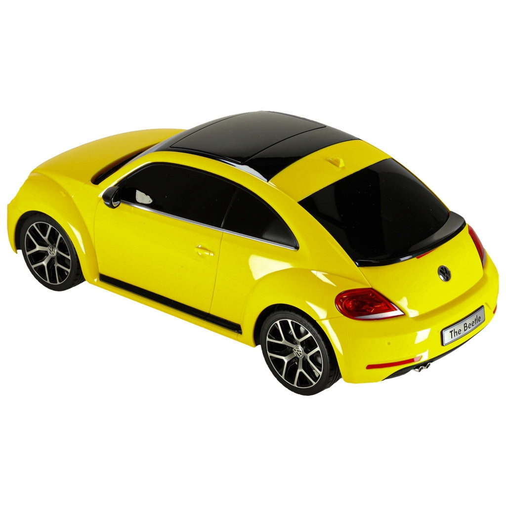 Radiostyrd bil RC 1:14 Volkswagen Beetle gul med handkontroll