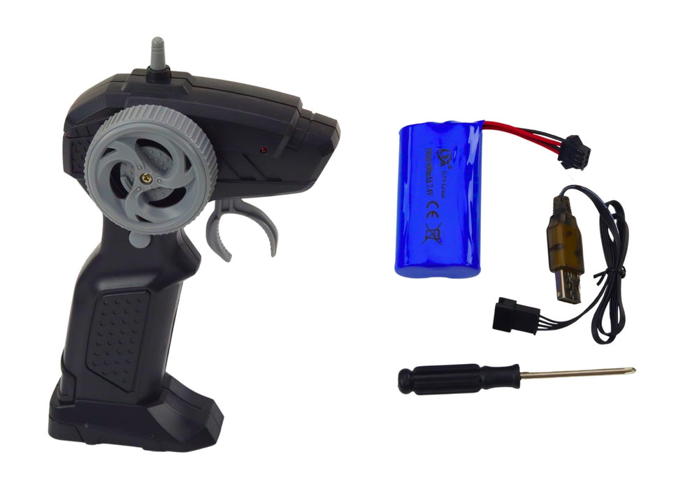 Radiostyrd offroadbil 1:8 2.4GHz 12 km/h 30 m orange med batteri