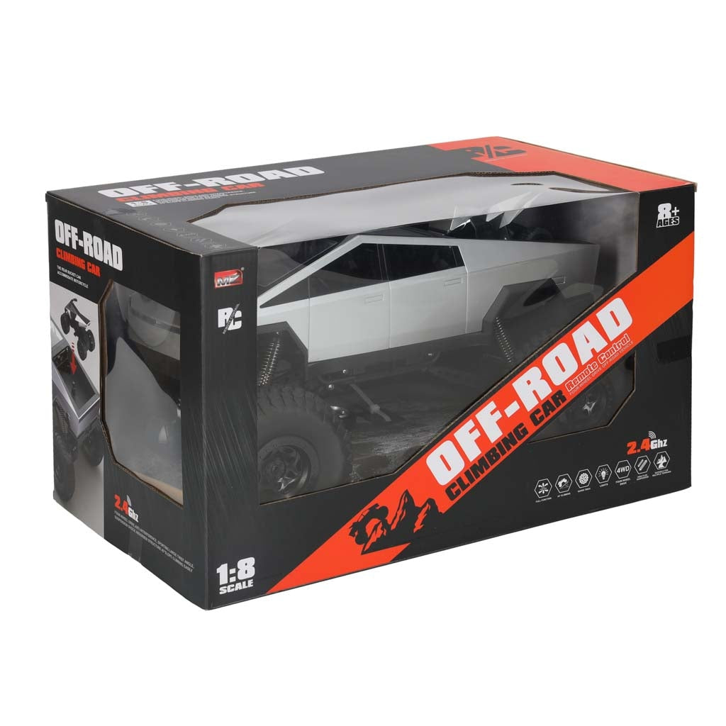 Radiostyrd offroad pickup 1:8 4WD 2.4GHz 7,4V LED 45cm + minibils