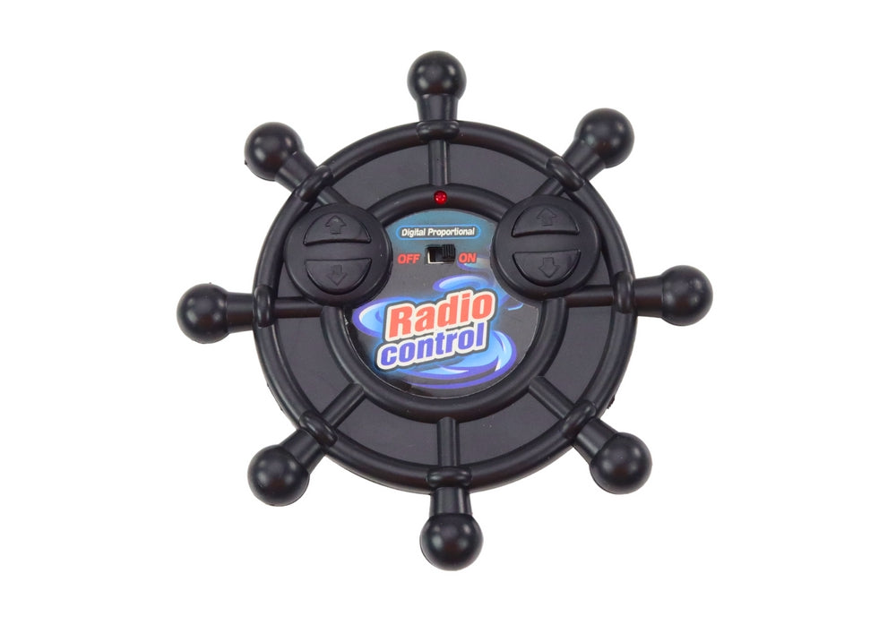 Radiostyrd polisbåt 26 cm 27 MHz RC leksaksbåt, batteridriven