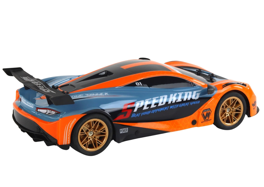 Radiostyrd sportbil 1:10 25 km/h 2.4G med ljus och 7.4V batteri