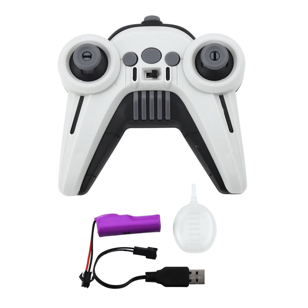 Radiostyrd stuntbil 2.4GHz 360° LED-ljus uppladdningsbar 14 cm