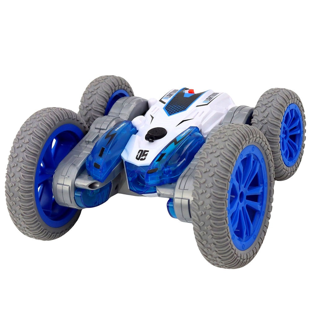 Radiostyrd stuntbil 2.4GHz 360° LED-ljus uppladdningsbar 14 cm