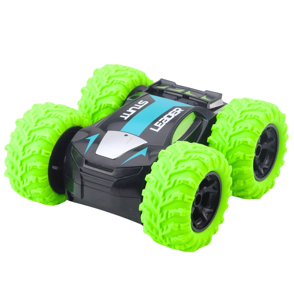 Radiostyrd stuntbil 2.4GHz med 360° rotation och LED-ljus 15,5 cm