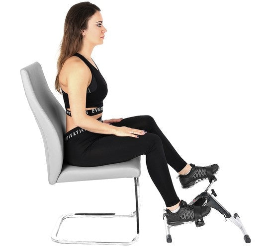 Rehabiliteringscykel 2i1 mini för armar & ben hopfällbar med LCD