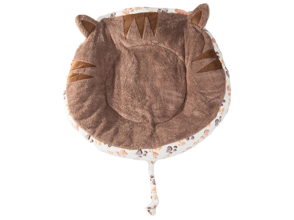 Rund hundbädd/kattbädd plysch 60 cm med vattenavvisande botten