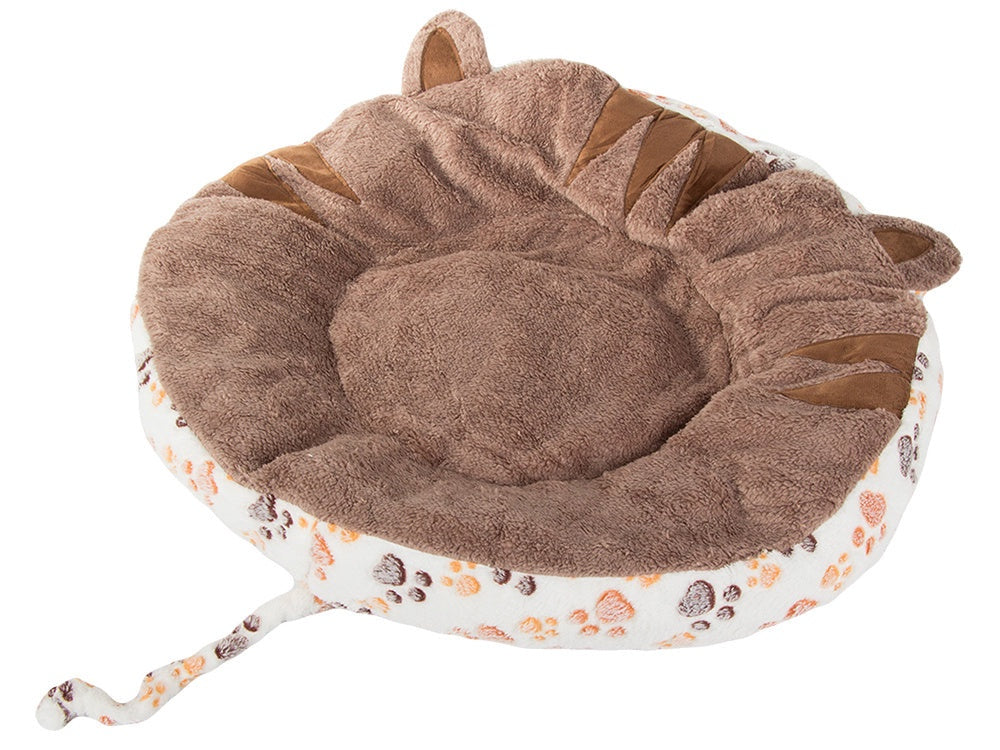 Rund hundbädd/kattbädd plysch 60 cm med vattenavvisande botten