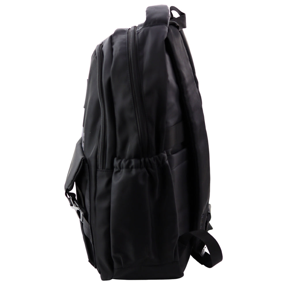 Ryggsäck 23L svart 46x33x15 cm med 2 fack och 6 fickor