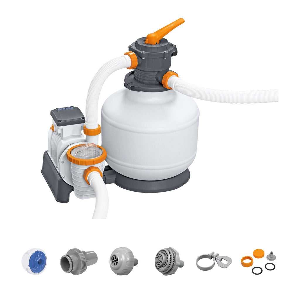 Sandfilterpump pool 11355 l/h 500 W för pool 1100-66600 l