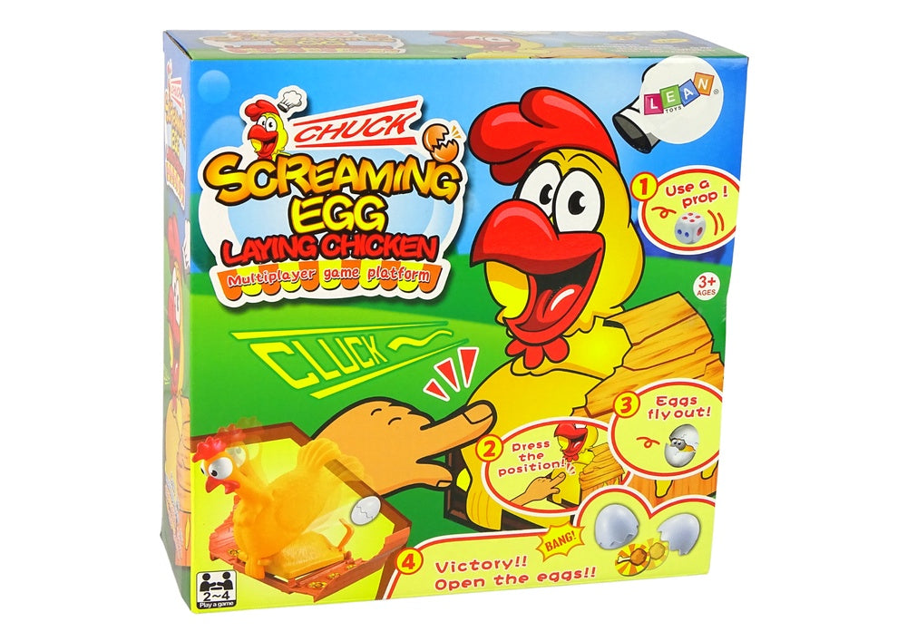 Screaming Egg familjespel med skrikande gummihöna 2-4 spelare 3+