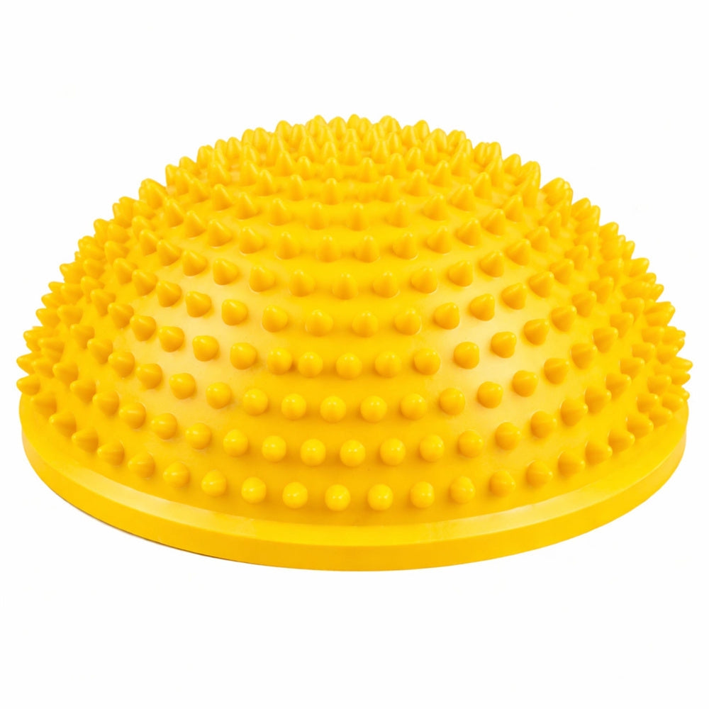 Sensorisk balanshalvboll 16 cm gul för rehab, fysioterapi och fotmassage