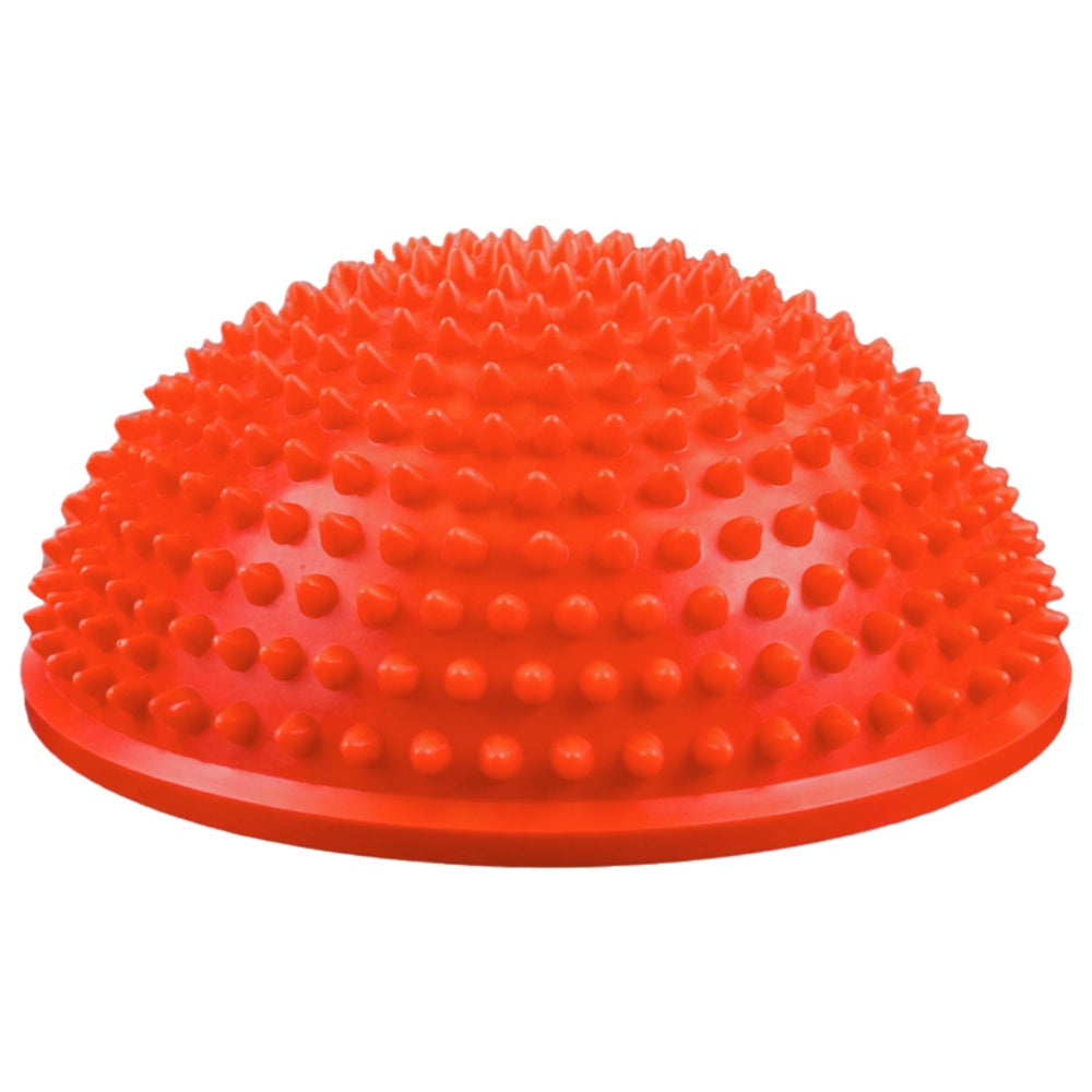 Sensorisk balanshalvboll 16 cm med massageknoppar orange