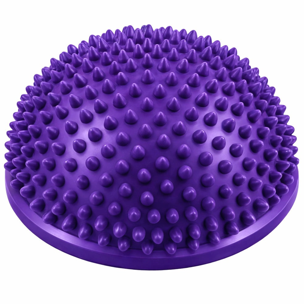 Sensorisk balanshalvboll 16 cm med massagepiggar för rehab och terapi