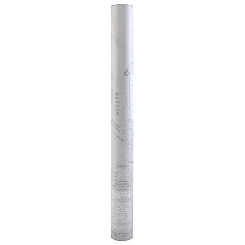 Skrapkarta världskarta 82x59 cm guld/svart skrapyta i tub