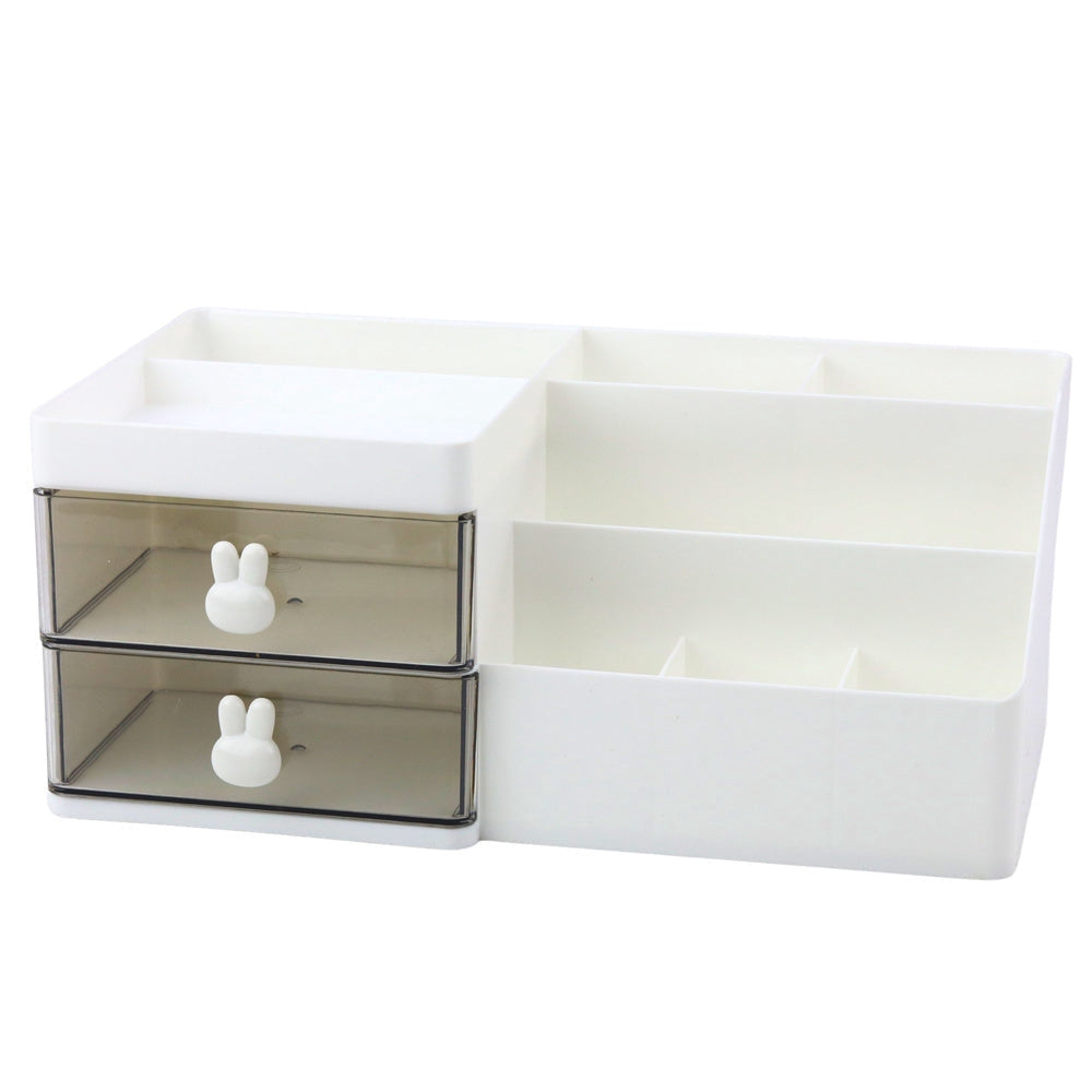 Skrivbordsorganisatör plast 2 lådor 8 fack 28,5x17x12 cm