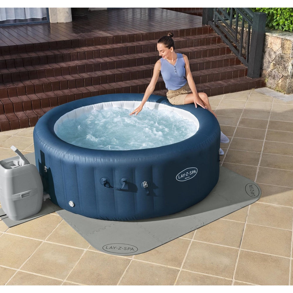 Skummatta golvskydd för spa/jacuzzi 196x196 cm 17 delar Lay-Z-Spa