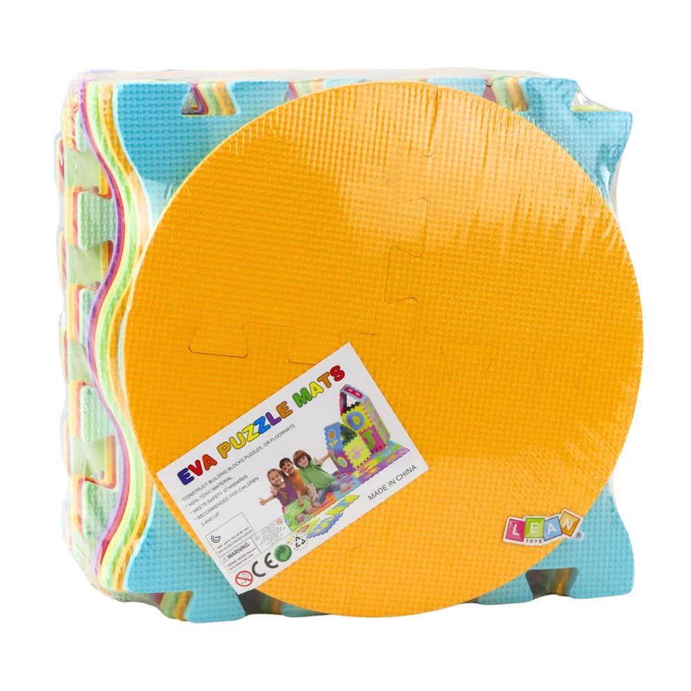 Skummatta pussel 16 delar EVA 30,5x30,5 cm med frukt/godisformer