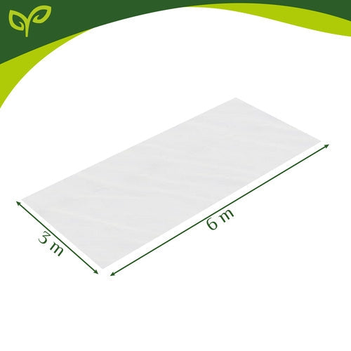 Skyddsnät blomrabatt 3x6 m 80 maskor 0,177 mm HDPE vit