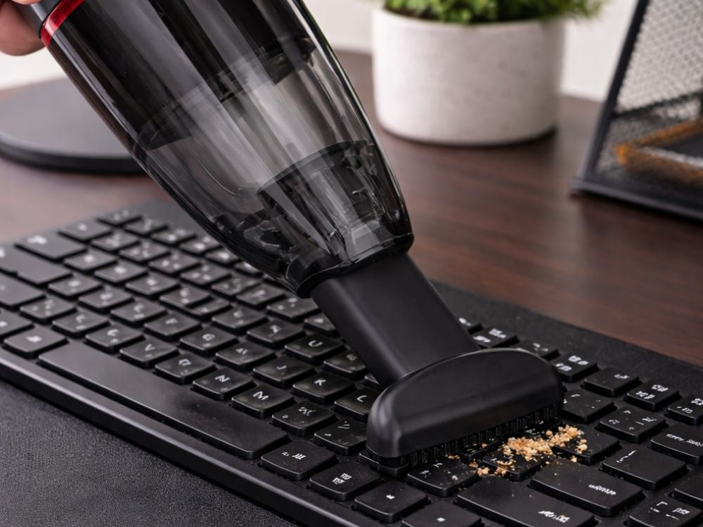 Sladdlös handdammsugare 4–6 kPa 350 ml USB-C svart med munstycken