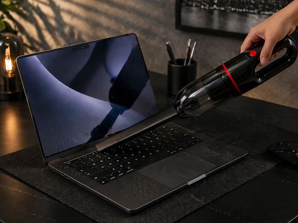 Sladdlös handdammsugare 4–6 kPa 350 ml USB-C svart med munstycken