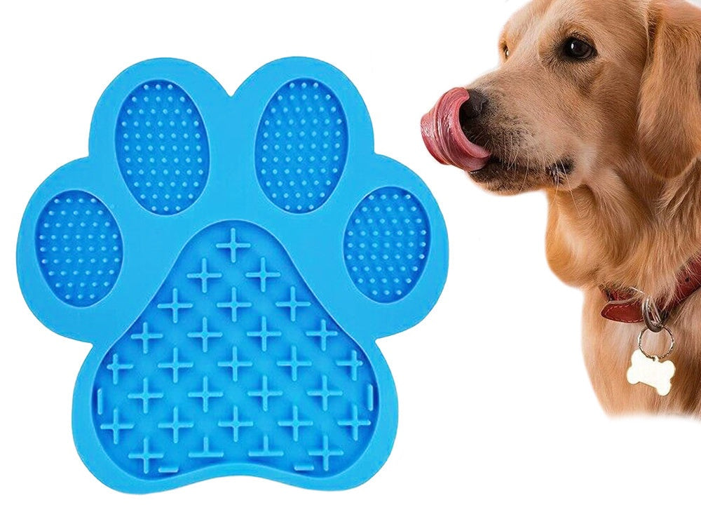 Slickmatta anti-stress för hund silikon med sugkoppar 17,8x18 cm