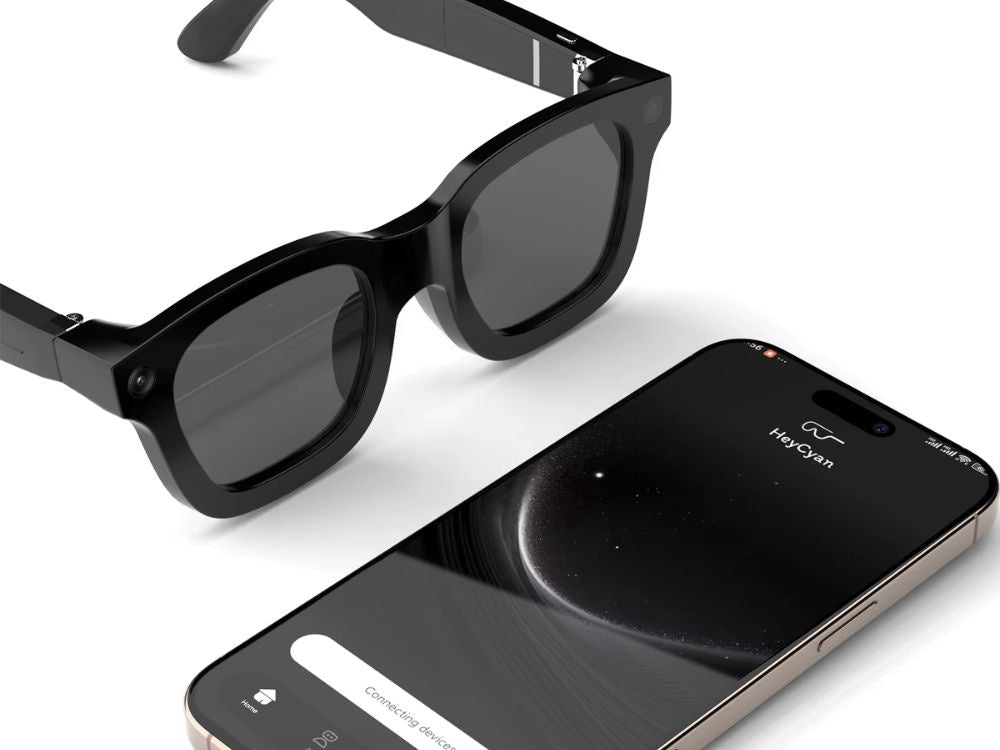 Smarta glasögon med kamera 1080p 32 GB Bluetooth/Wi‑Fi svart