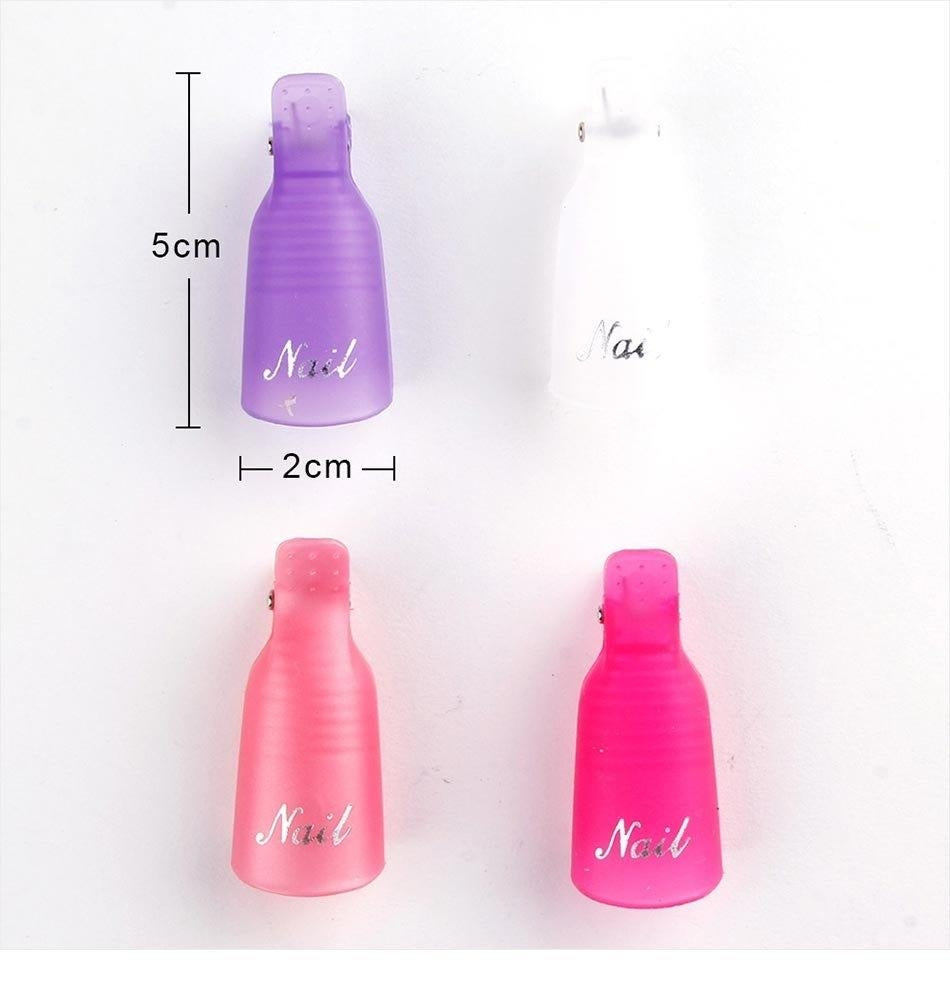 Soak off cap clip för nagellacksborttagning