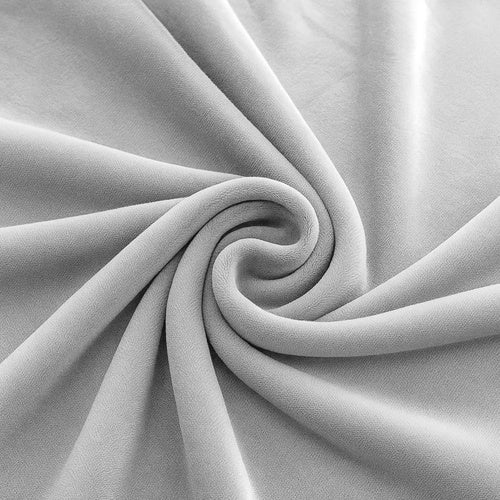 Sofföverdrag hörnsoffa elastisk sammet ljusgrå 190-230 cm + kuddfodral