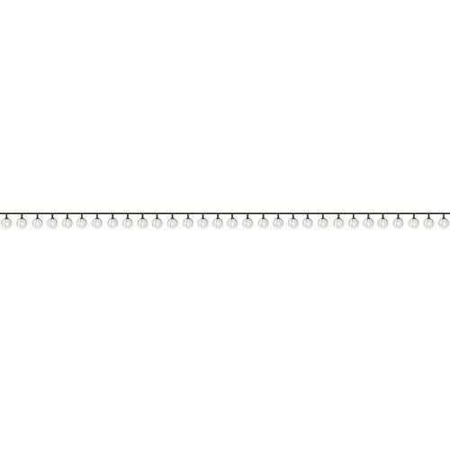 Solcellsdriven LED-ljusslinga 100 bollar varmvit 11,6 m IP44