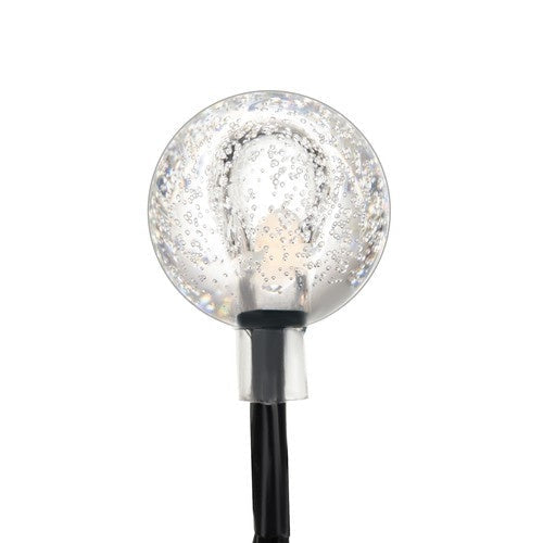 Solcellsdriven LED-ljusslinga 100 bollar varmvit 11,6 m IP44