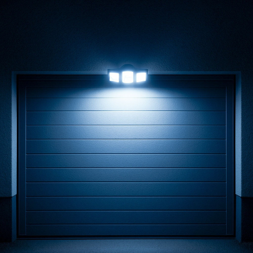 Solcellsdriven LED-utomhuslampa 3W med rörelsesensor och skymningssensor