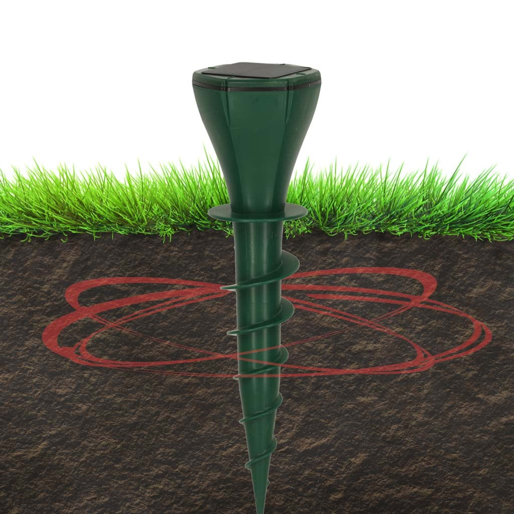 Solcellsdriven mullvadsskrämma 2-pack IP65 med 3 vibrationslägen