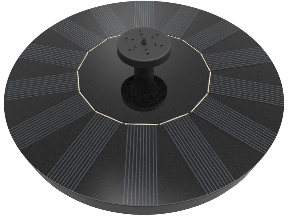 Solcellsfontän för damm 5V 1–3W 130 l/h med 5 munstycken