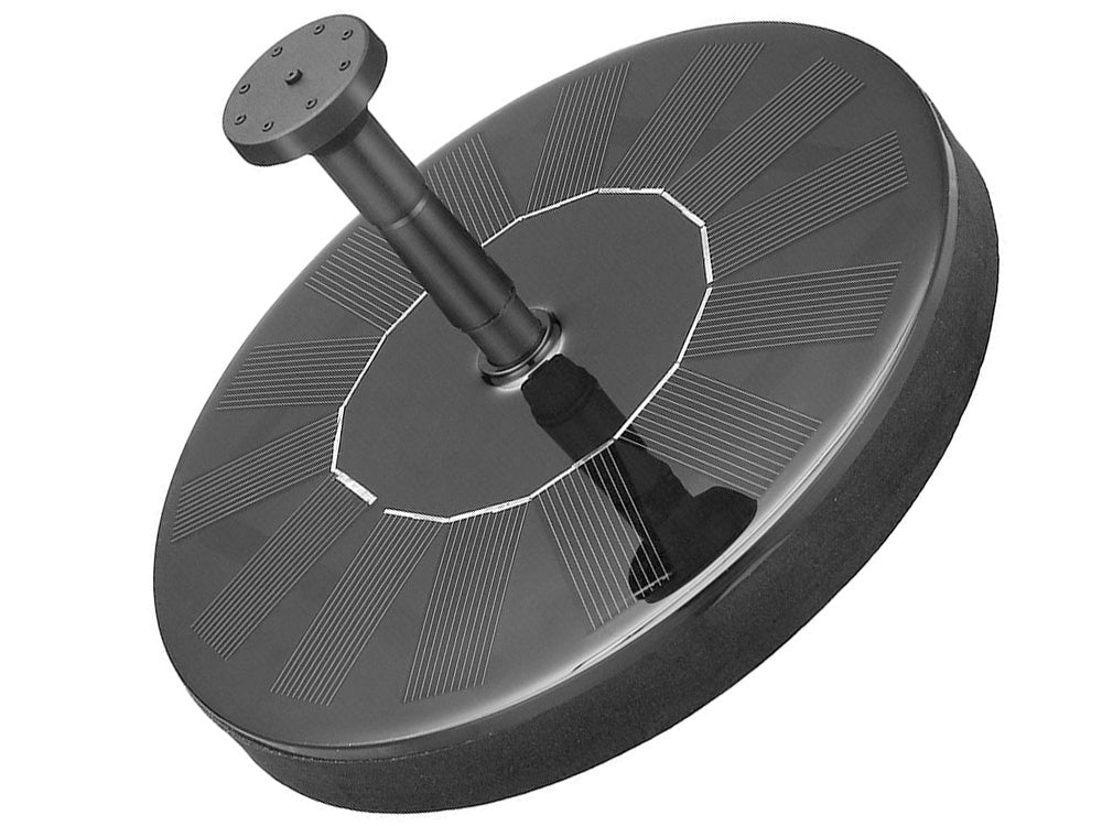 Solcellsfontän för damm 5V 1–3W 130 l/h med 5 munstycken