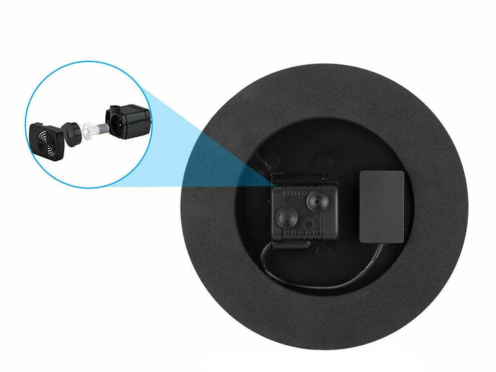 Solcellsfontän för damm 5V 1–3W 130 l/h med 5 munstycken