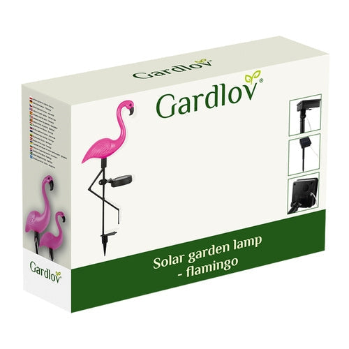 Solcellslampor flamingo 3-pack LED vit IP44 trädgårdsbelysning