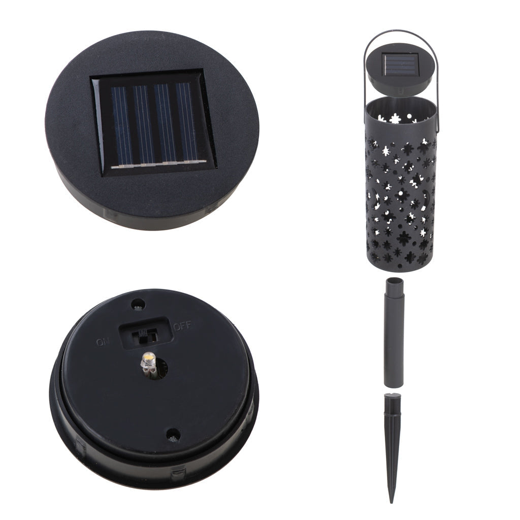 Solcellslampor för trädgård LED med skymningssensor 4-pack