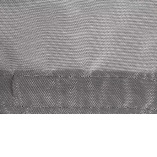 Solsegel kvadratiskt 3,6x3,6 m grå polyester 120 g/m² inkl snöre
