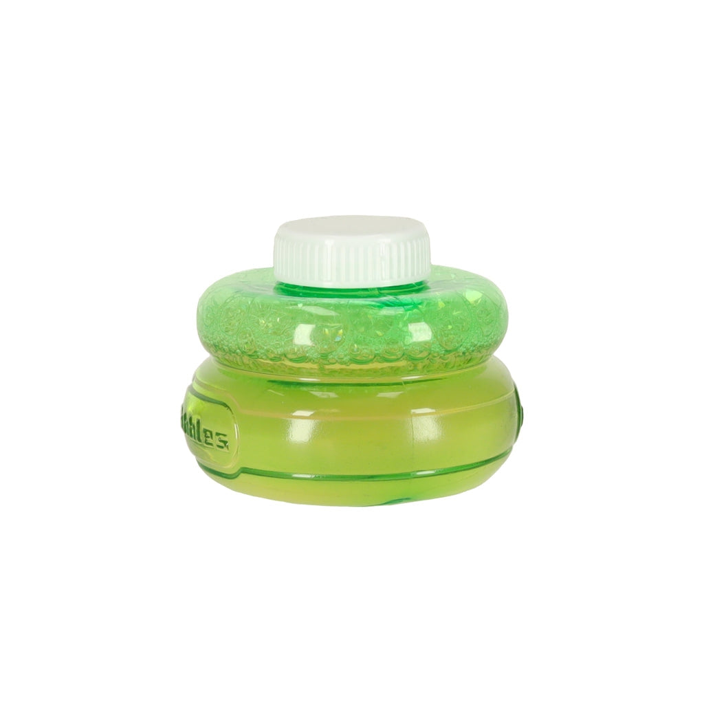 Såpbubbelmaskin blomform grön med ljus, uppladdningsbar USB, 3+