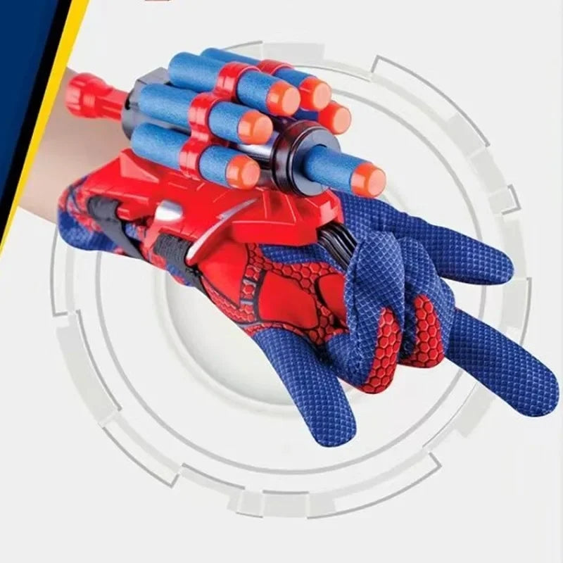 Spider-Man Armbandsskjutare med Handskar – Mjuka Skumskott