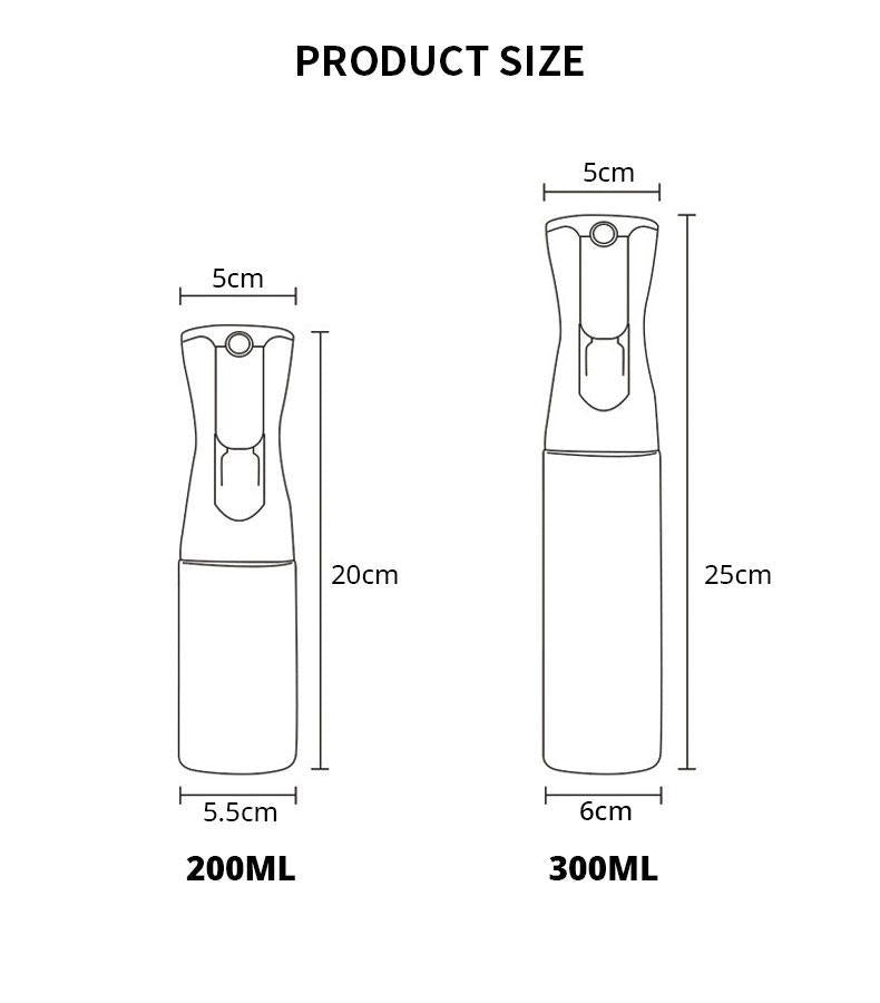 Sprayflaska i glas för olja/vinäger 200 ml svart