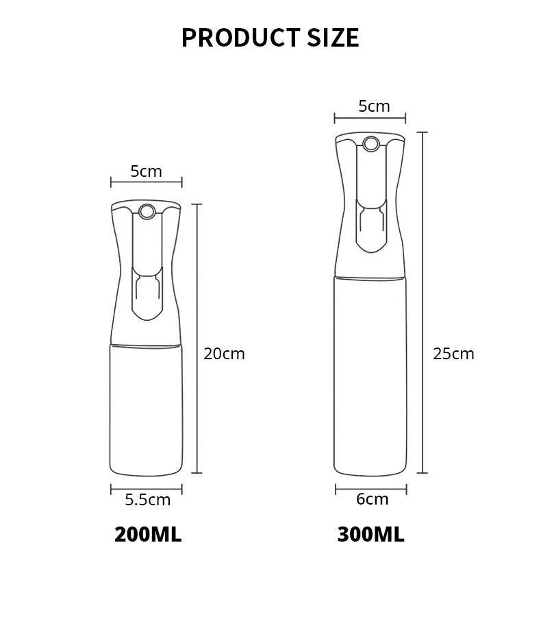 Sprayflaskor för olja och vinäger 2-pack glas 200 ml vit
