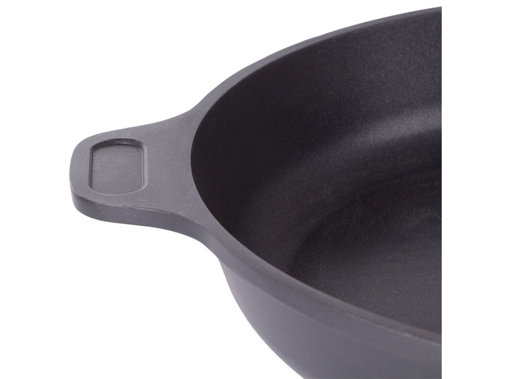 Stekpanna 28 cm gjuten aluminium non-stick, svart, för induktion
