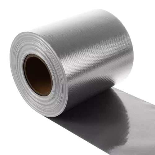 Stängselband PVC 19 cm x 35 m grå UV-beständigt inkl 25 klipp