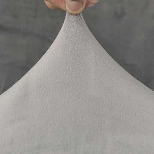 Stolöverdrag velourpolyester grå universell passform ryggstöd 65 cm
