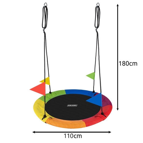 Storkens Näste gunga för barn 110 cm, max 150 kg, justerbara rep