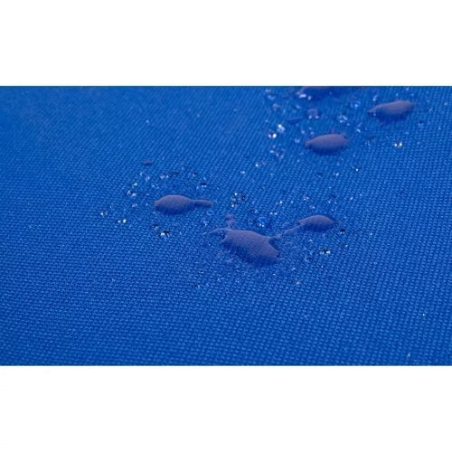 Strandmatta med justerbart ryggstöd 5 lägen, kudde & ficka, blå