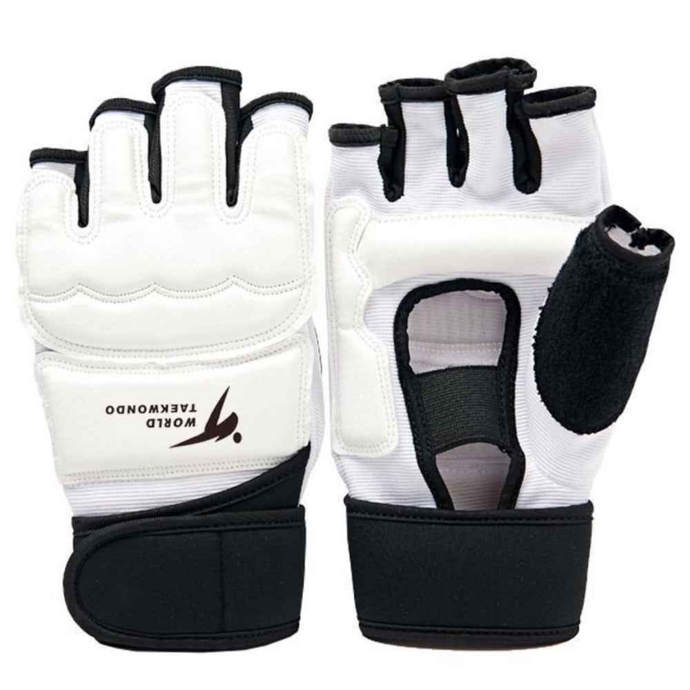 Taekwondo-handskar XS för träning och sparring, 1 par med fodral